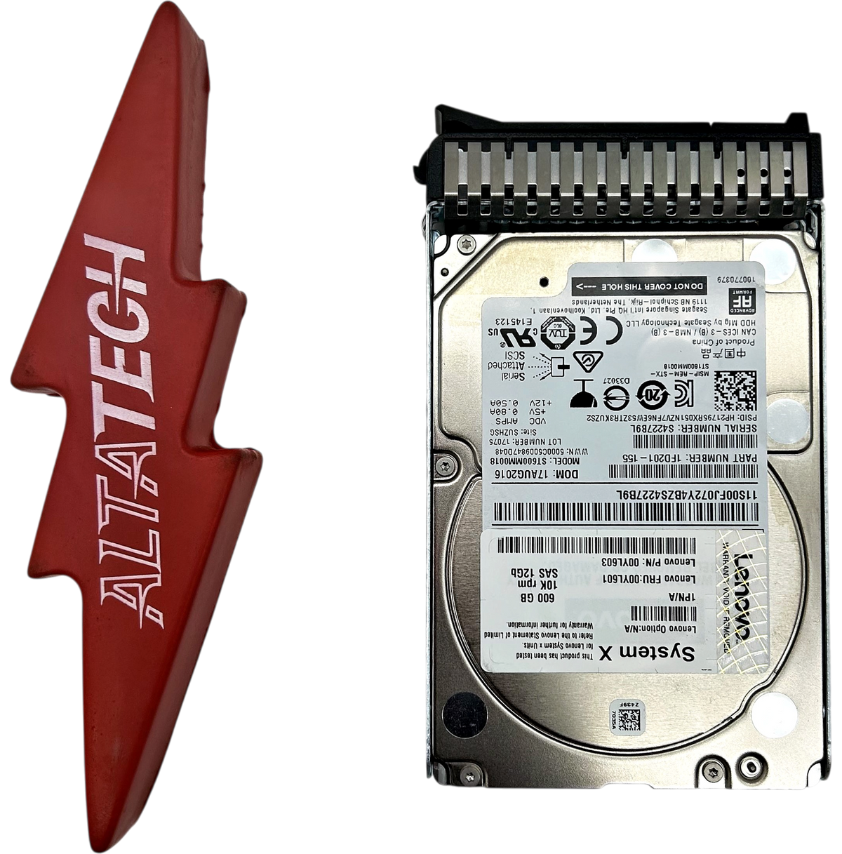 Lenovo 00YL601 600GB 10K 12G SAS 2.5" HDD, Used
