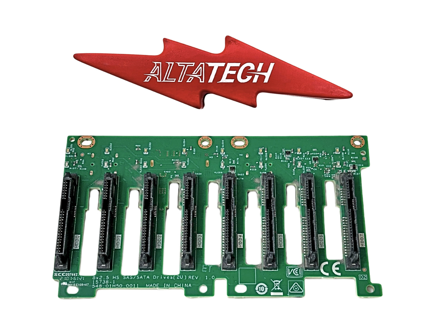 Lenovo 01GV283 ThinkSystem SR650/SR550 8x2.5" Backplane, Used