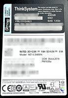 Lenovo 01GV821 ThinkSystem 2.5in PM1635a 400GB Mainstream SAS 12Gb HS SSD, Used