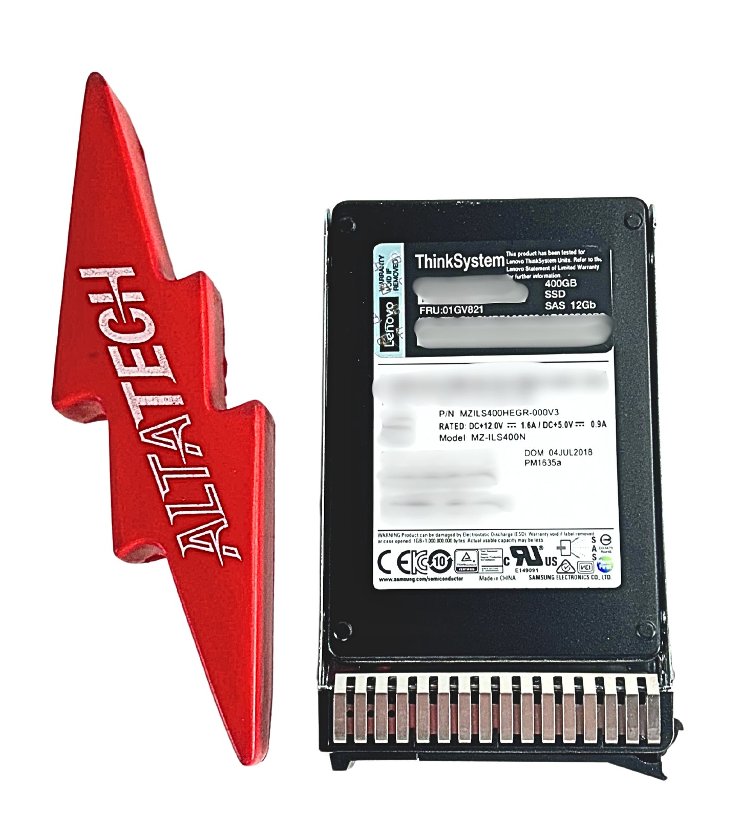 Lenovo 01GV821 ThinkSystem 2.5in PM1635a 400GB Mainstream SAS 12Gb HS SSD, Used