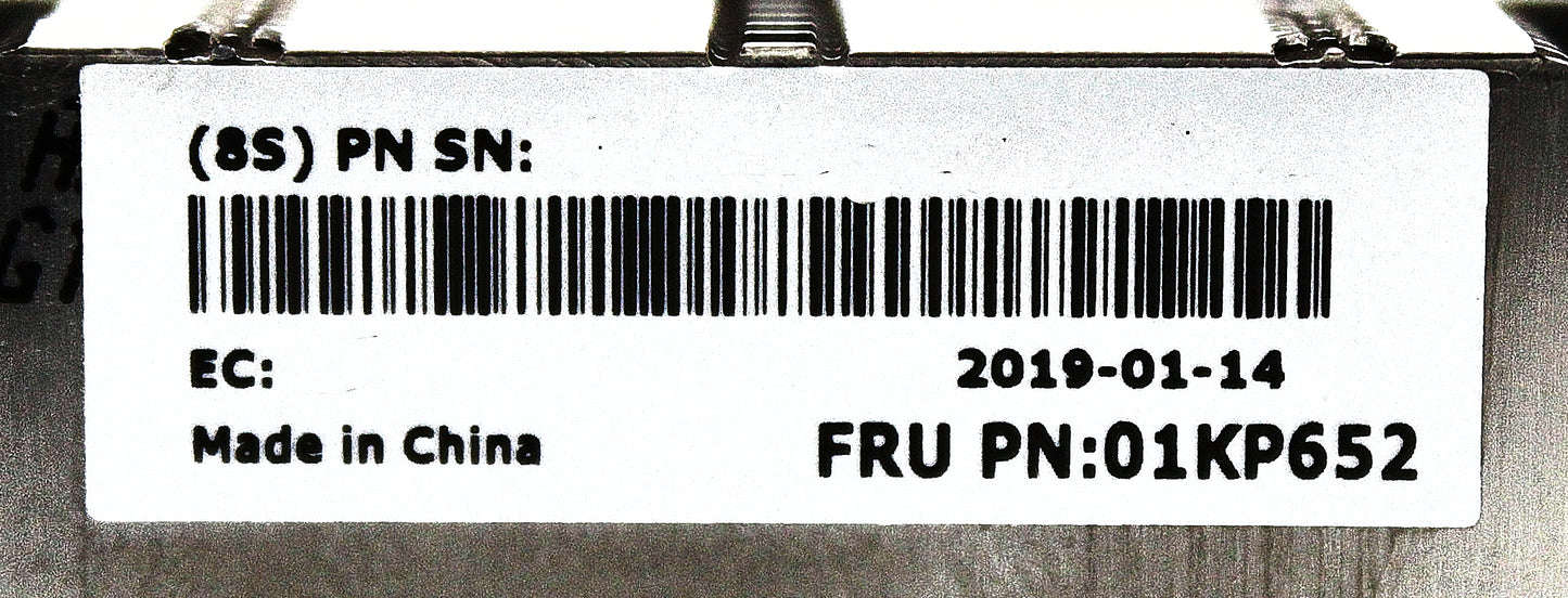 Lenovo 01KP652 SR650 PERFORMANCE HEATSINK 165W, Used