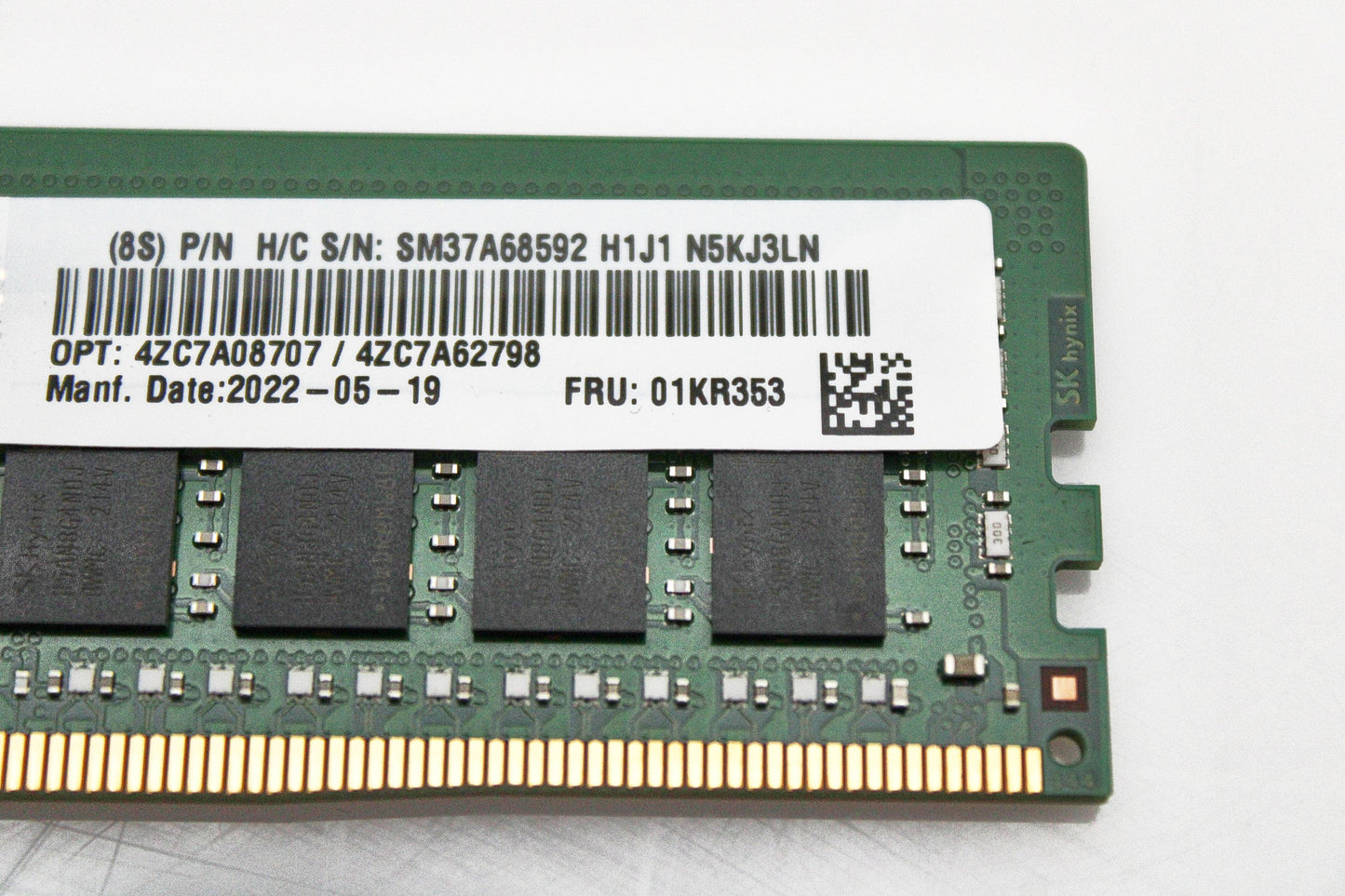 Lenovo 01KR353 16GB PC4-23400V DDR4-2933 1RX4 ECC, Used
