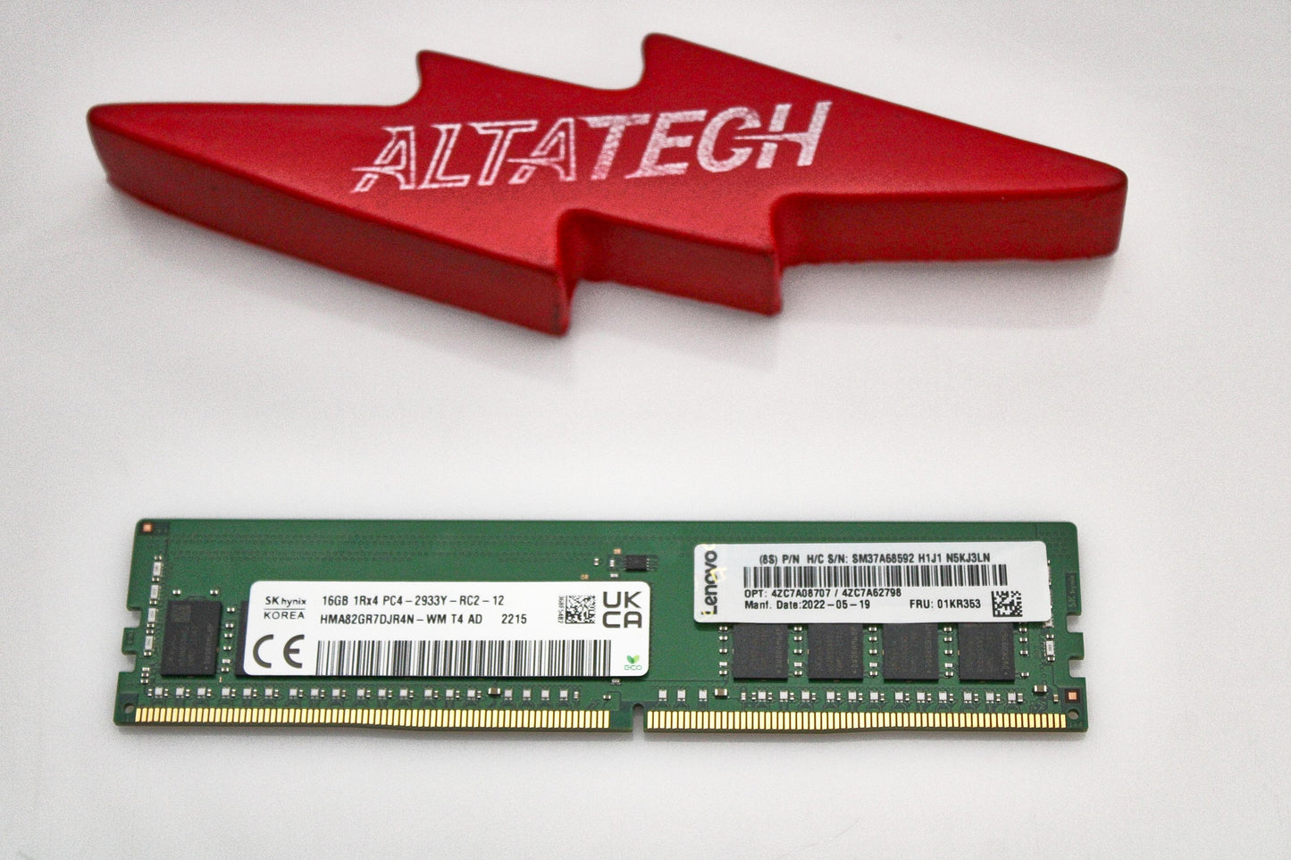 Lenovo 01KR353 16GB PC4-23400V DDR4-2933 1RX4 ECC, Used