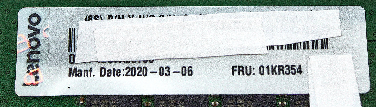 Lenovo 01KR354 16GB PC4-23400 DDR4-2933 2RX8, Used