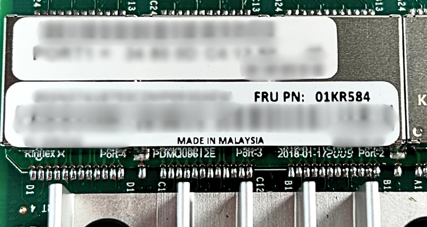 Lenovo 01KR584 ThinkSystem QLogic QL41134 PCIe 10Gb 4-Port Ethernet LP, Used