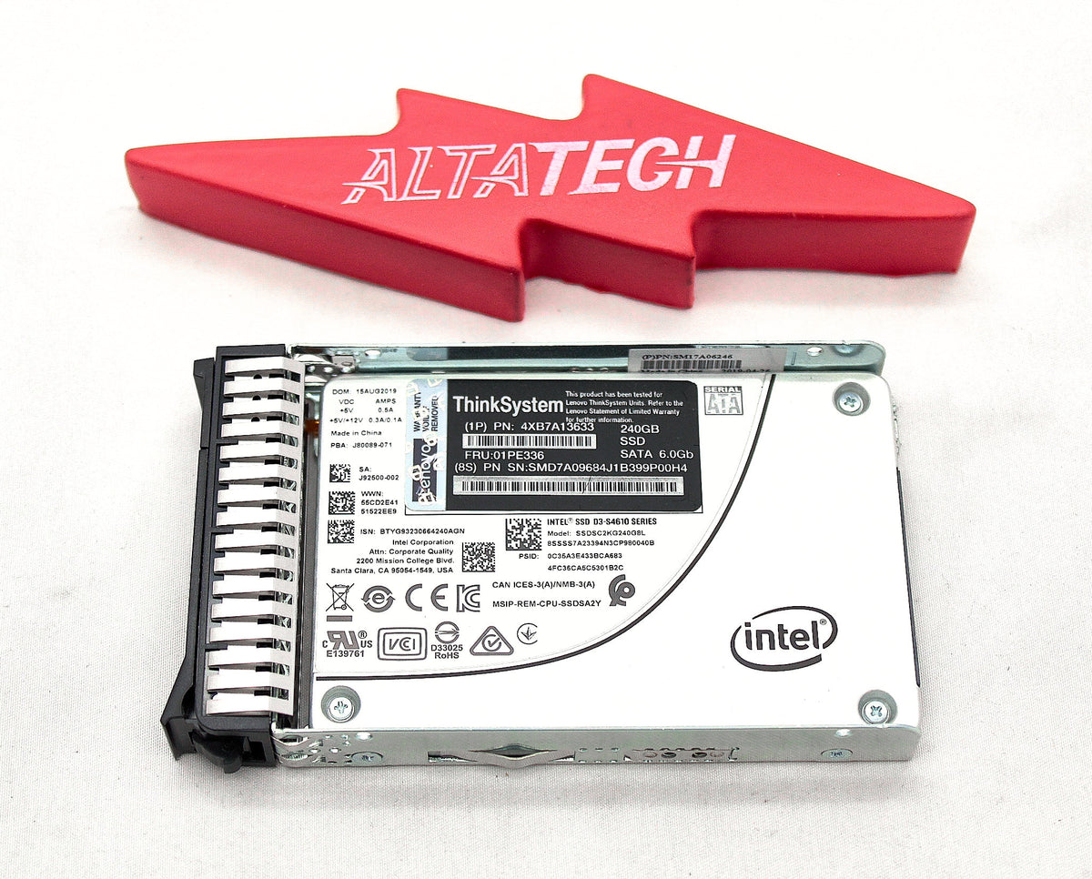 Lenovo 01PE336 S4610 240GB 6G SATA 2.5" SSD, Used