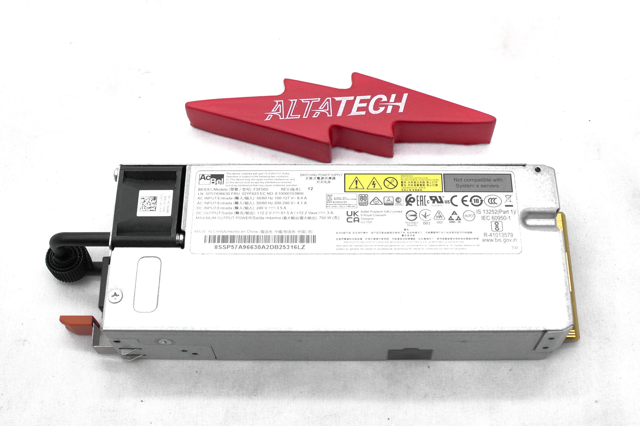 Lenovo 02YF623 750W 230/115V Platinum PSU 7N67A00883 01PF515