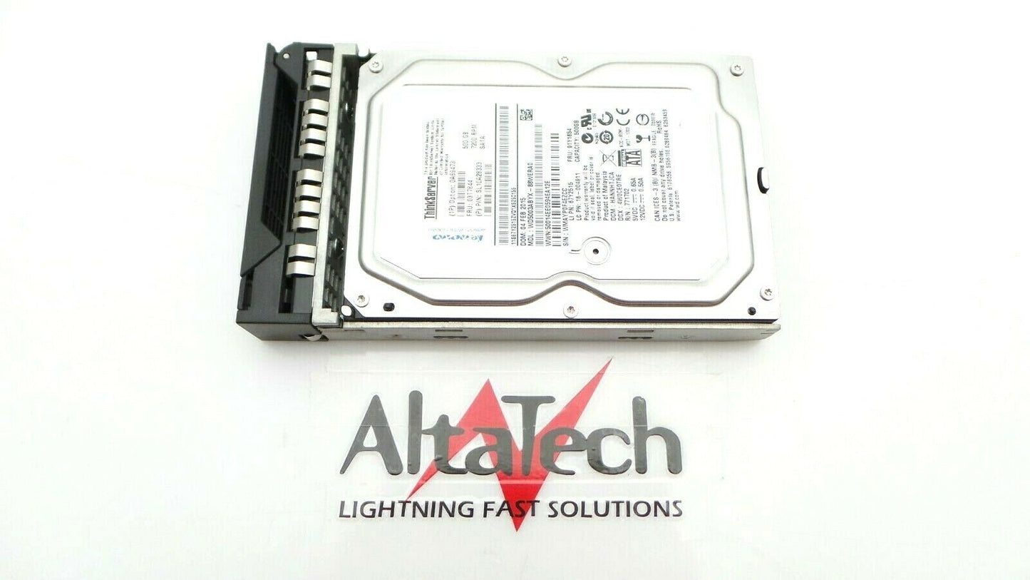 Lenovo 03T7844 ThinkServer 500GB 7.2K SATA 3.5" Hard Drive, Used