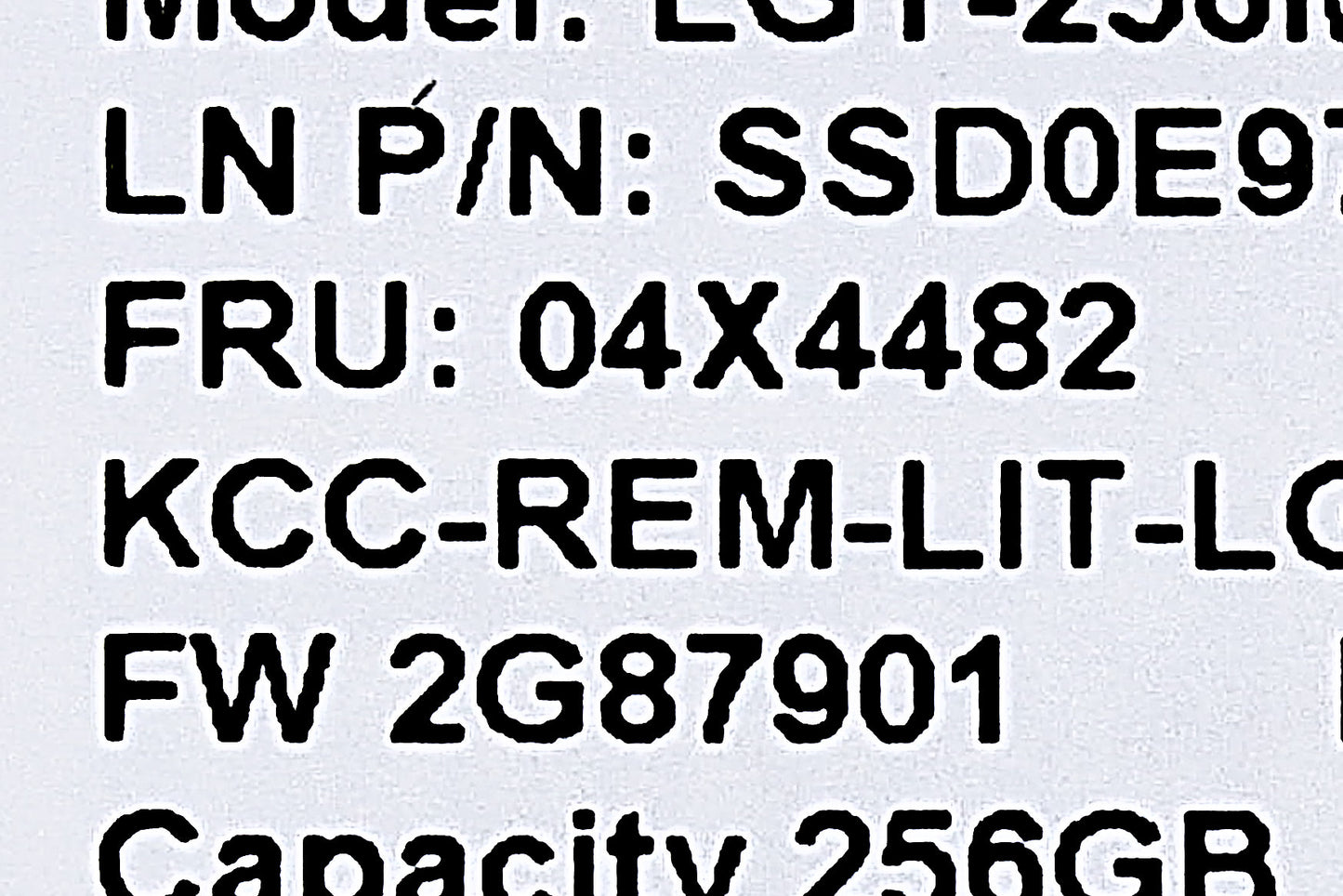 Lenovo 04X4482 256GB SSD M.2 SATA OPAL 80 (2), Used