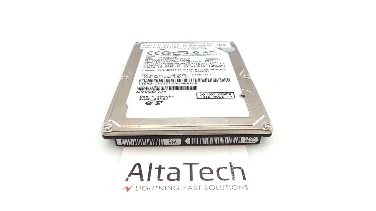 Lenovo 42T1461 160GB 7.2K SATA 2.5" Hard Drive, Used