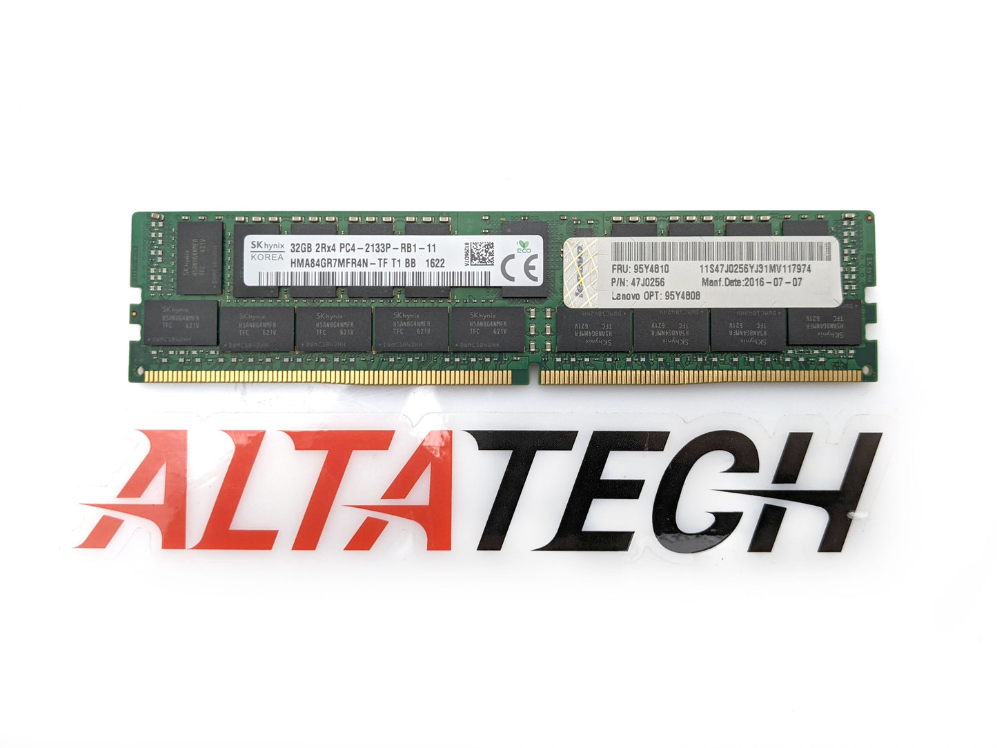 Lenovo 47J0256 IBM 32GB PC4-17000P DDR4-2133 2RX4, Used