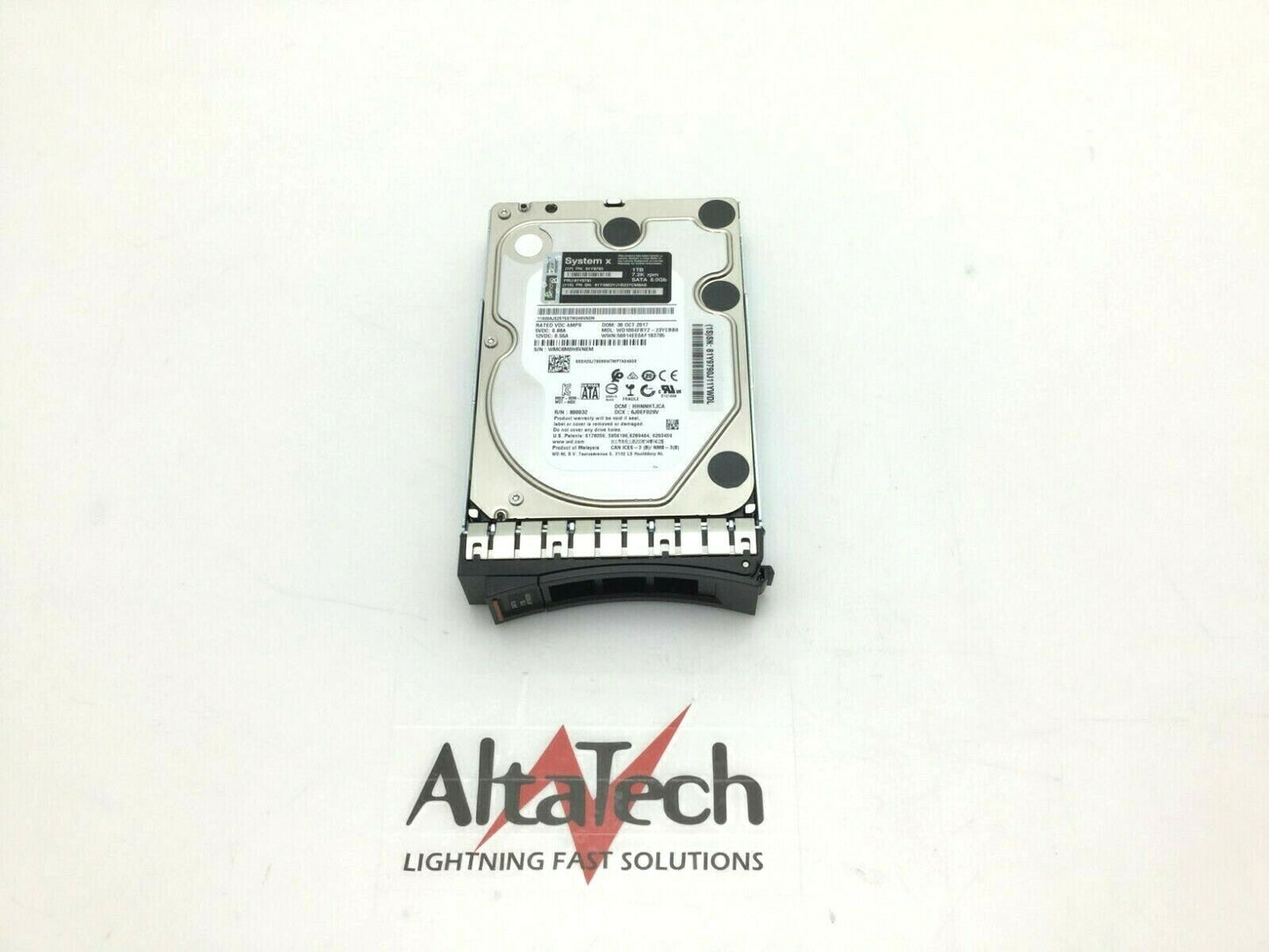 Lenovo 81Y9791 1TB 7.2K RPM 6G SATA HS 3.5" Hard Drive, Used