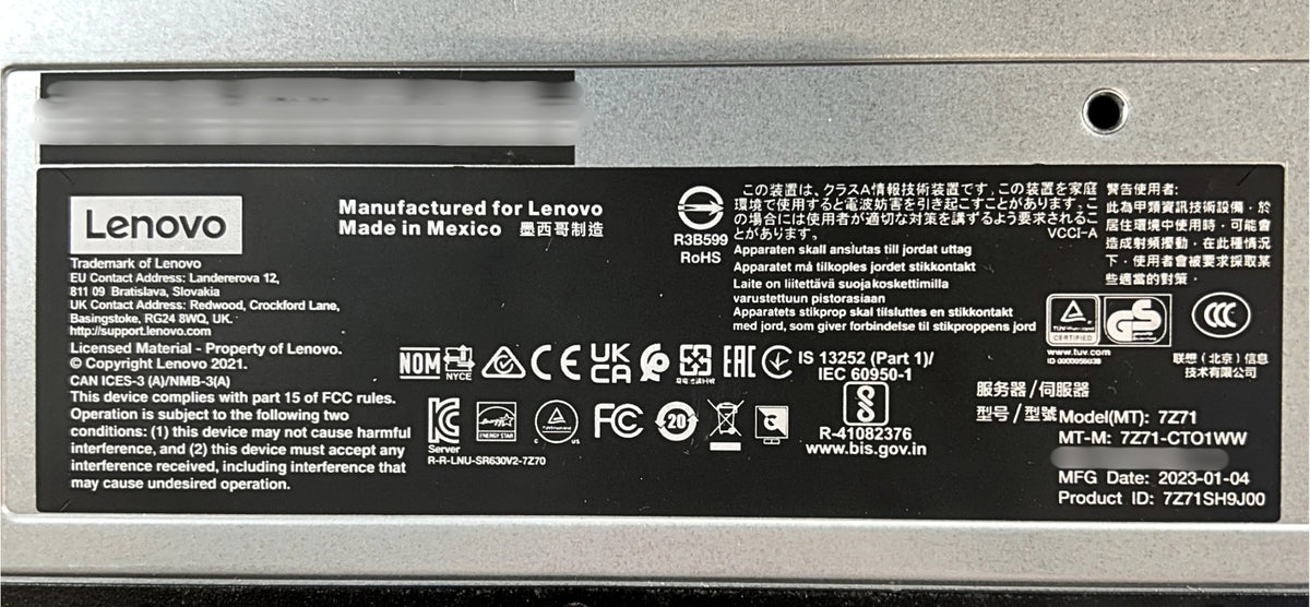 Lenovo SR630V2 ThinkSystem SR630 V2 Server Configured to Order, Used