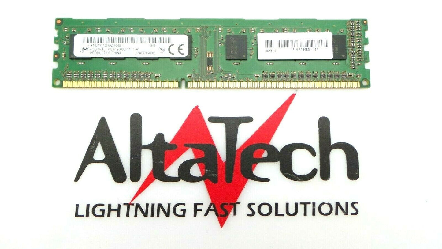 Micron MT8JTF51264AZ-1G6E1 4GB PC3-12800U 1Rx8 N-ECC, Used