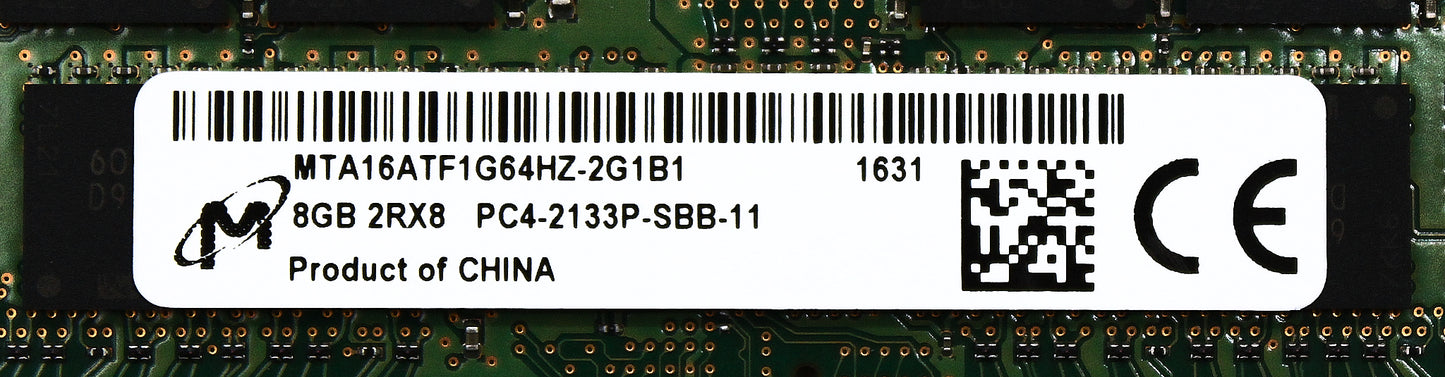 Micron MTA16ATF1G64HZ-2G1B1 8GB PC4-17000S DDR4-2133 2RX8 SODIM, Used