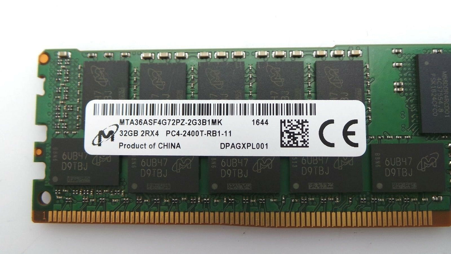 Micron MTA36ASF4G72PZ-2G3B 32GB PC4-19200T 2Rx4 ECC, Used