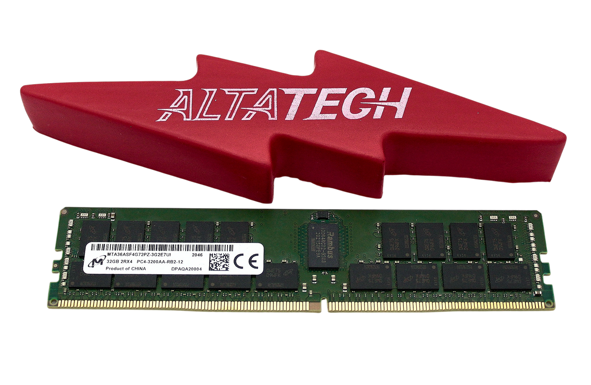 Micron MTA36ASF4G72PZ-3G2R1 32GB PC4-25600AA DDR4-3200 2RX4 ECC, Used