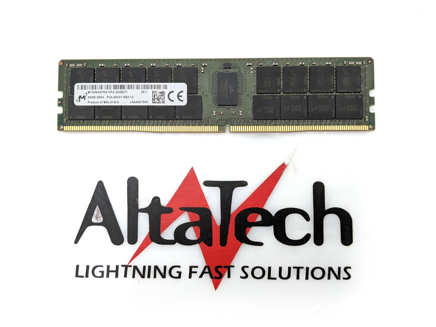 Micron MTA36ASF8G72PZ-2G9B2 64GB PC4-23400YR 2RX4 ECC, Used