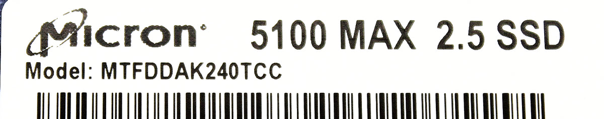MICRON MTFDDAK240TCC INTEL 240GB SSD DISK SATA-600 2.5IN (5100M), Used