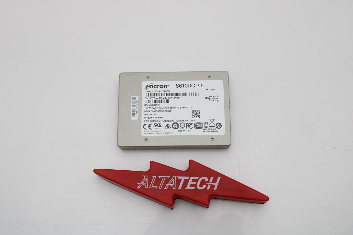 Micron MTFDJAL1T9MBU-2AN1 1.92TB SSD SAS 2.5 12G, Used