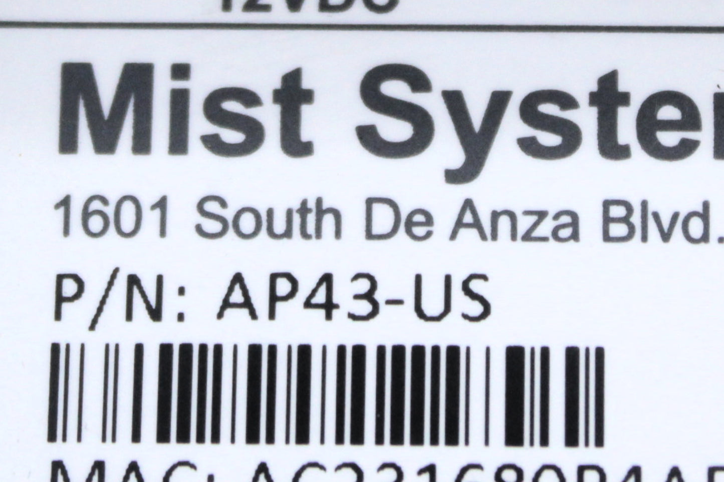 MIST AP43-US Mist Indoor Wireless Access Point WiFi6 802.11ax, Used