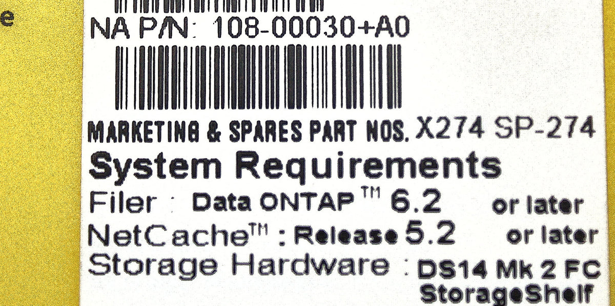 NetApp 108-00030 144GB 10K FC HDD W/ TRAY, Used