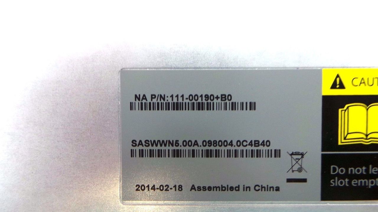 NetApp 111-00190 IOM6 SAS 6GB CONTROLLER X5713A-R6, Used