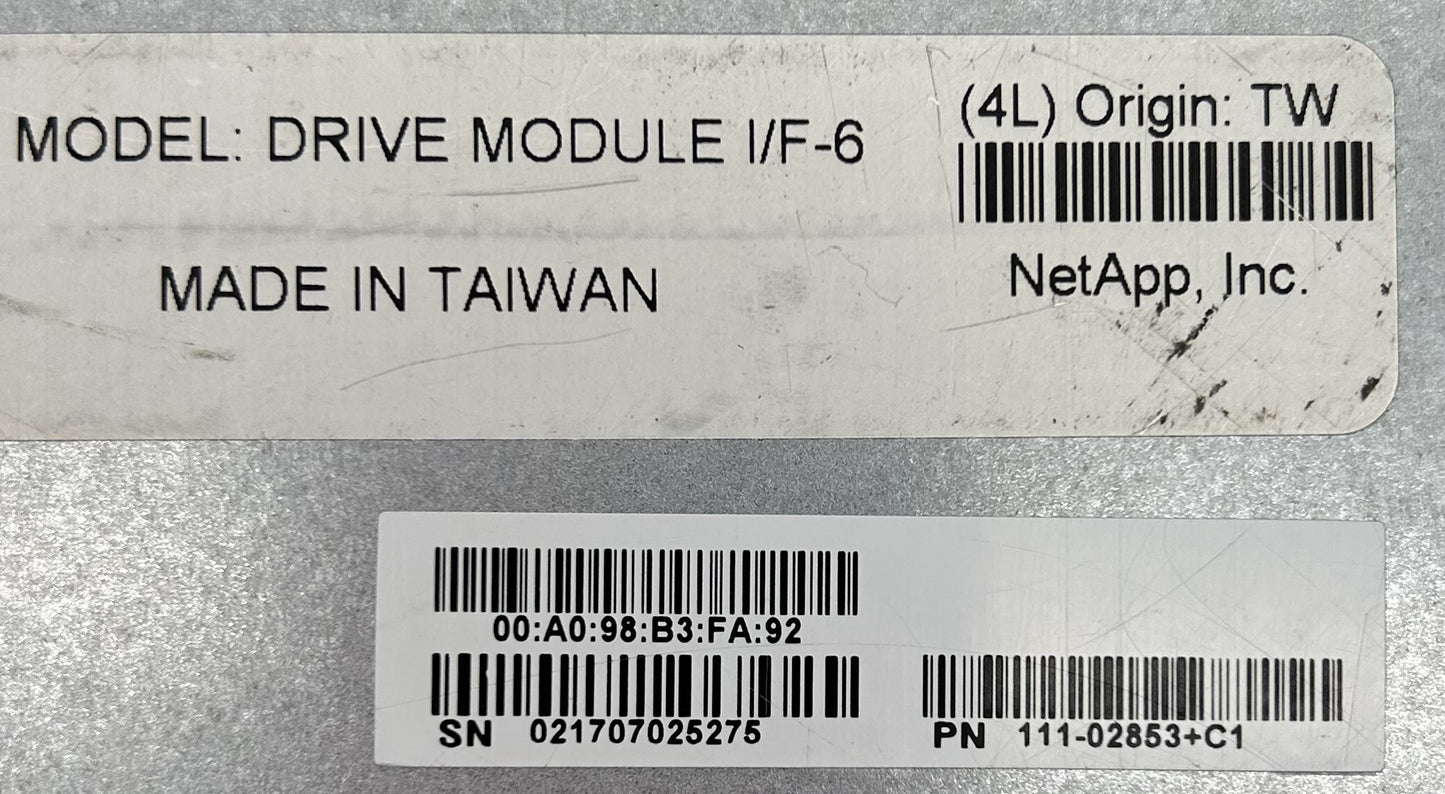 NetApp 111-02853 E2700A CONTROLLER, Used