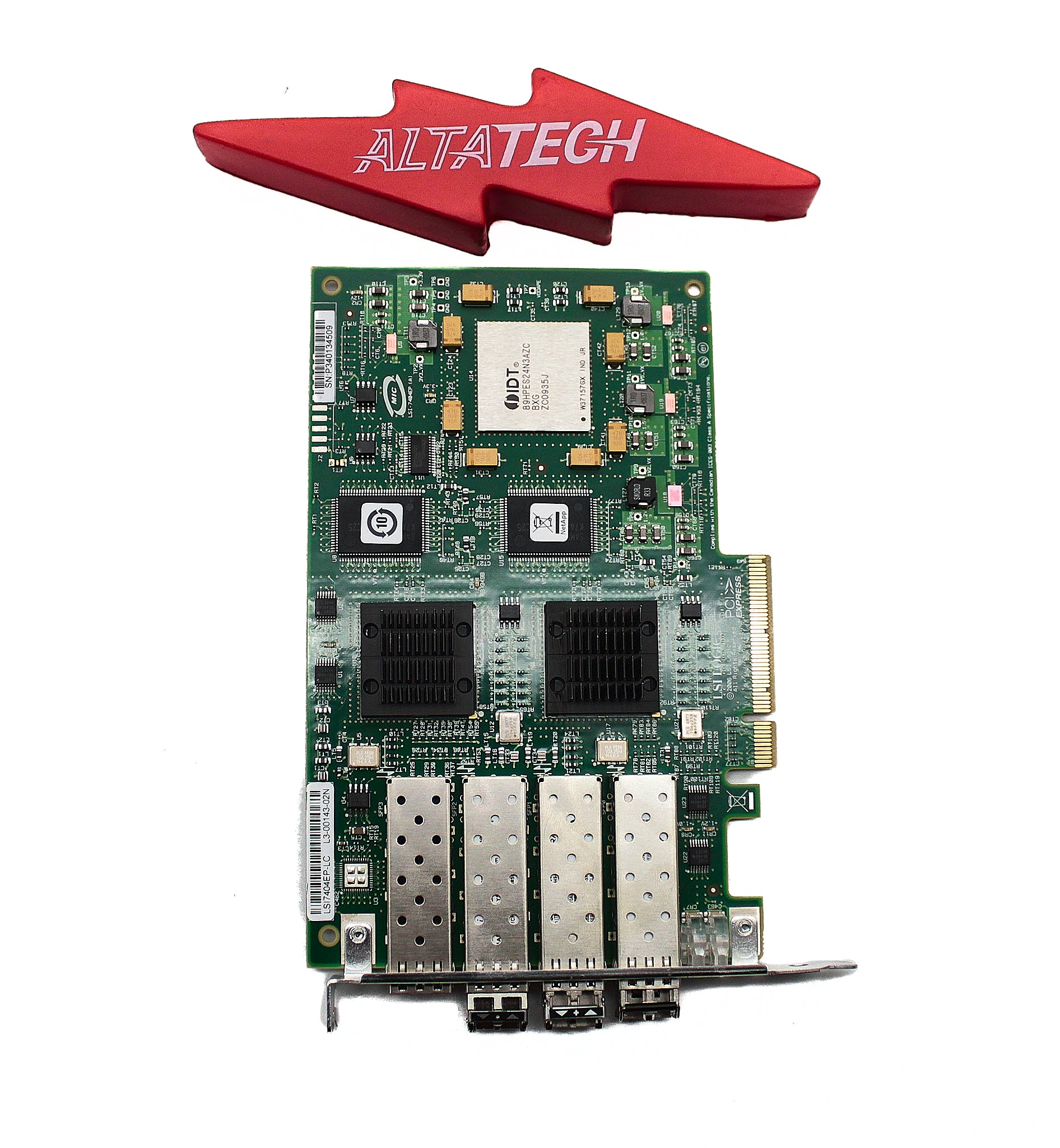 NetApp X2054B-R6 4-Port FC Fibre Channel 4GB PCIE HBA