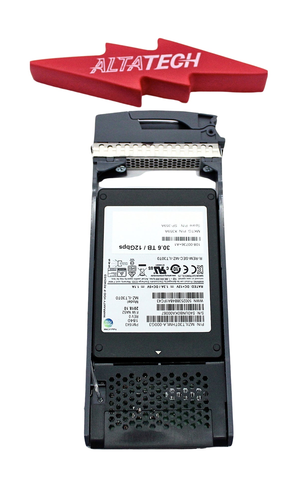 NetApp X359A 30.6TB 12G 2.5" SSD, Used