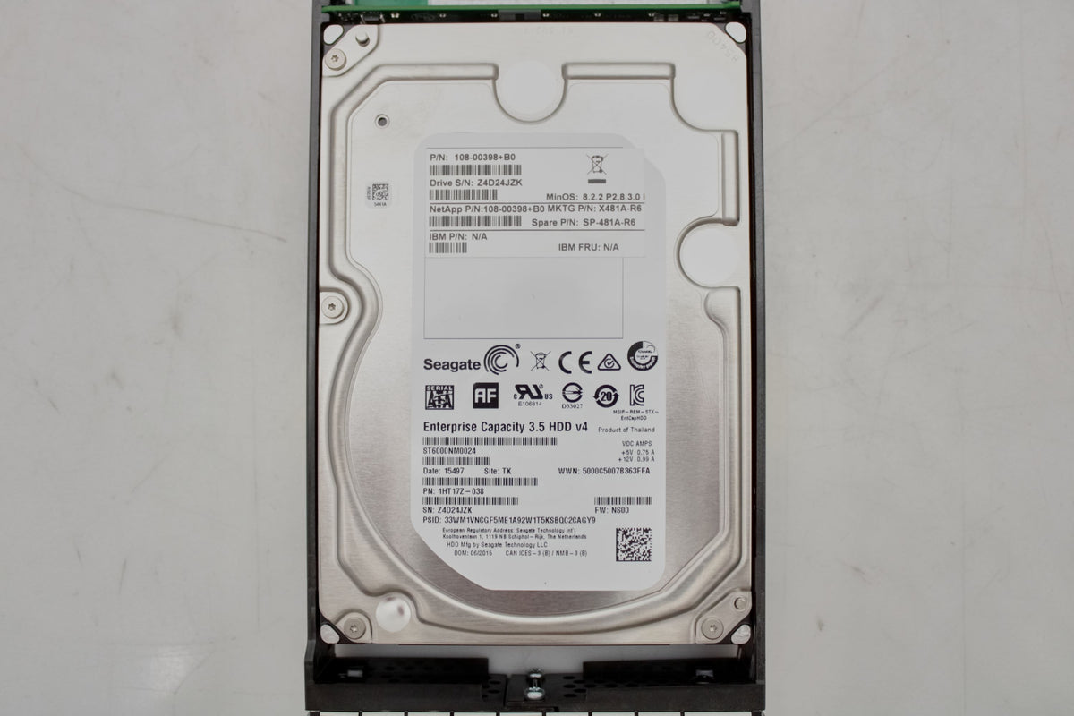 NetApp X481A-R6 12TB 7.2K (2x 6TB) TANDEM HDD, Used