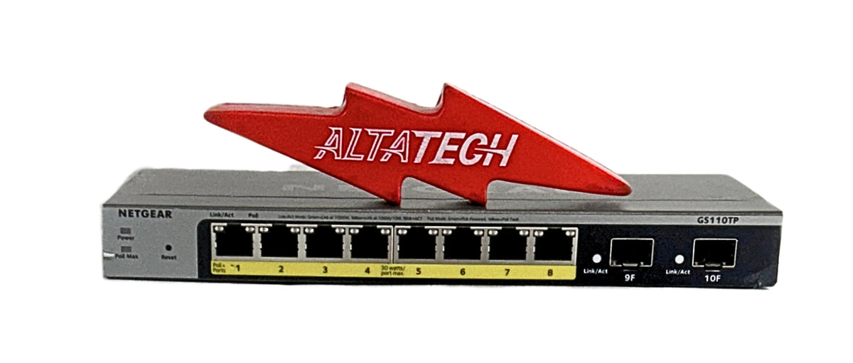 Netgear GS110TP ProSafe 8 Port Gigabit PoE Smart Switch 2 SFP, Used