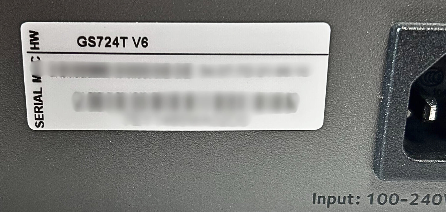 NETGEAR GS724T NetGear S724T 24-Port Gigabit Managed Ethernet Switch, Used
