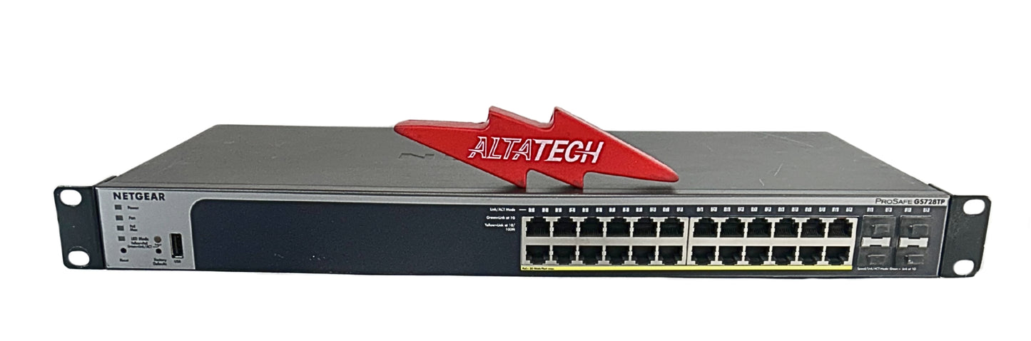 NETGEAR GS728TP NetGear ProSafe 24-Port Managed Smart Switch, Used