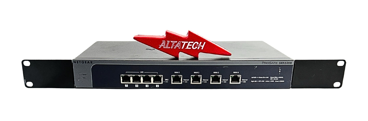 NETGEAR SRX5308 ProSafe Quad WAN Gigabit VPN Firewall, Used