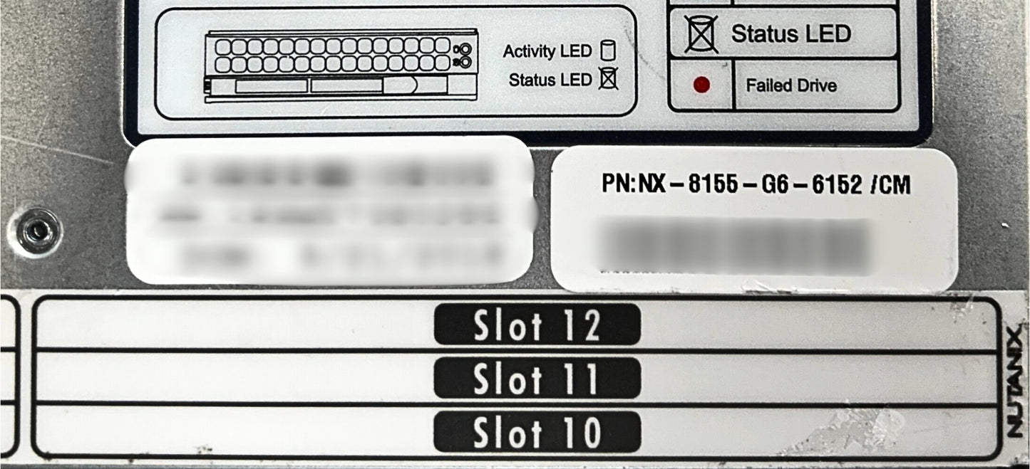 Nutanix NX-8155-G6 12 Bay 3.5" 2U Server Configured to Order, Used