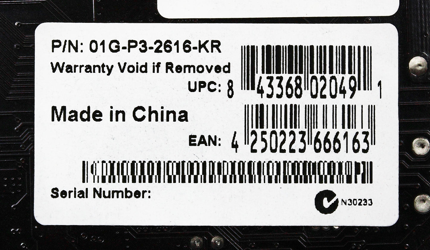 NVIDIA 001G-P3-2616-KR NVIDIA GEFORCE GT 610 1GB FH, Used