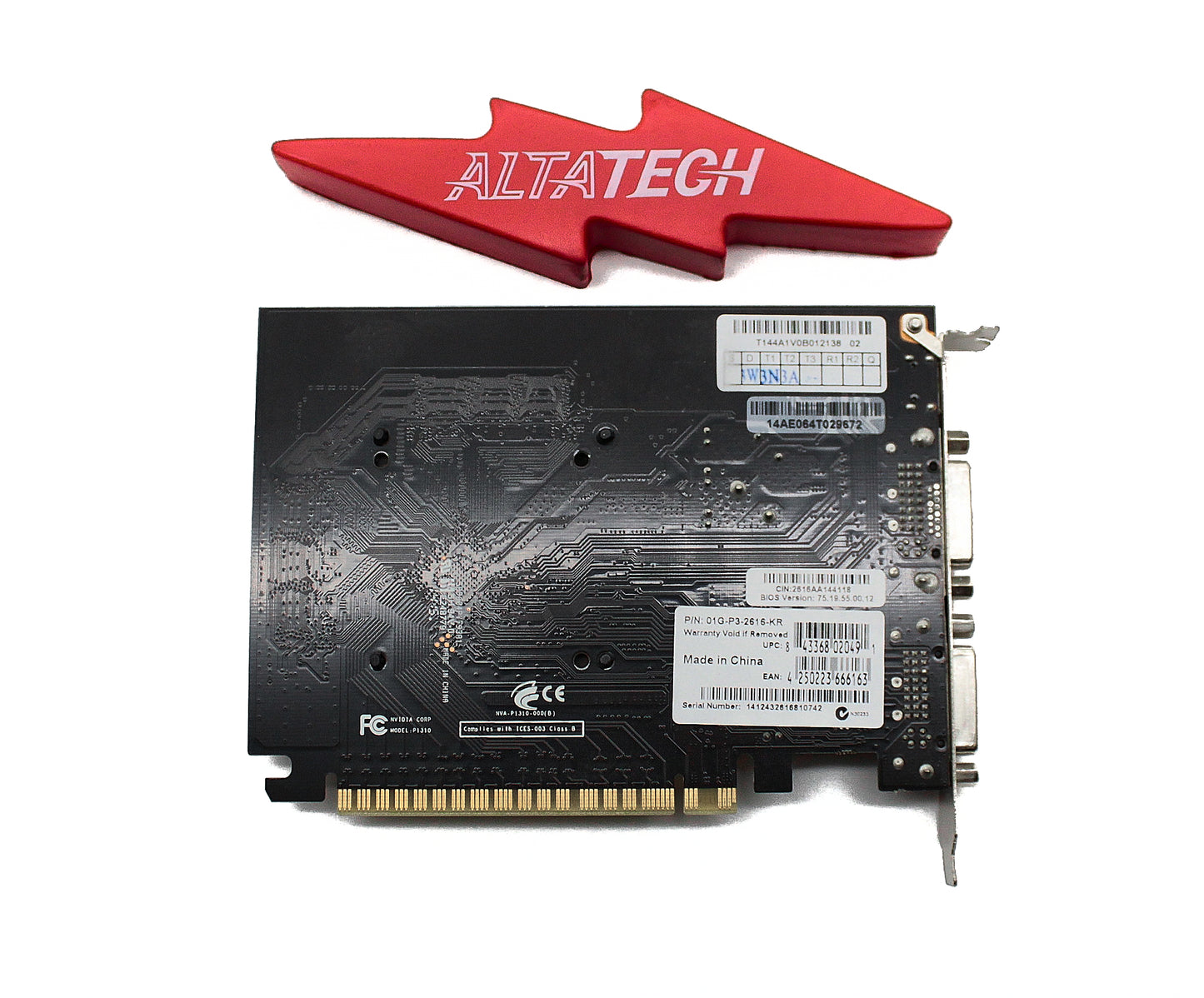 NVIDIA 001G-P3-2616-KR NVIDIA GEFORCE GT 610 1GB FH, Used