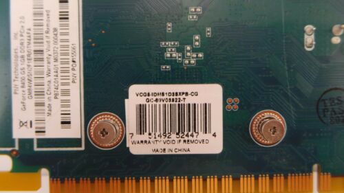 NVIDIA VCG84DMS1D3SXPB-CG NVIDIA GeForce 8400GS 1GB GDDR3 HH PCI-E x16 Video Card, Used