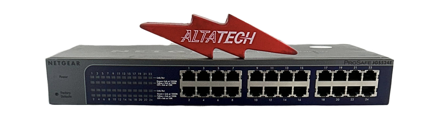 Alta JGS524E NetGear 24 Port Gigabit Managed Ethernet Switch, Used