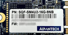 ADVANTECH SQF-SM4U2-16G-9NB Nimble 16GB SATA-600 M.2 (2242), Used