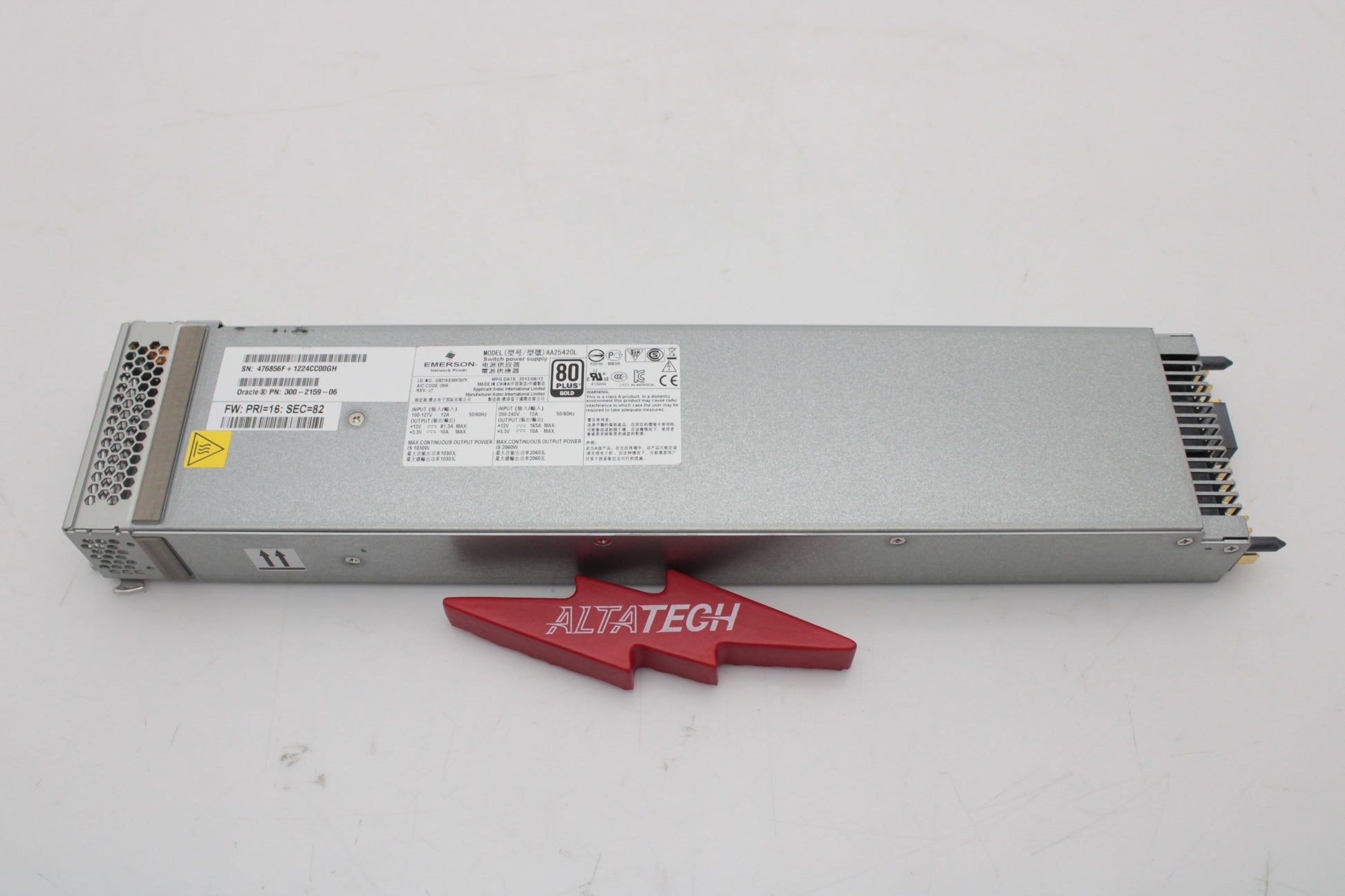 Oracle 300-2159 A239 1030/2060W AC Power Supply, Used