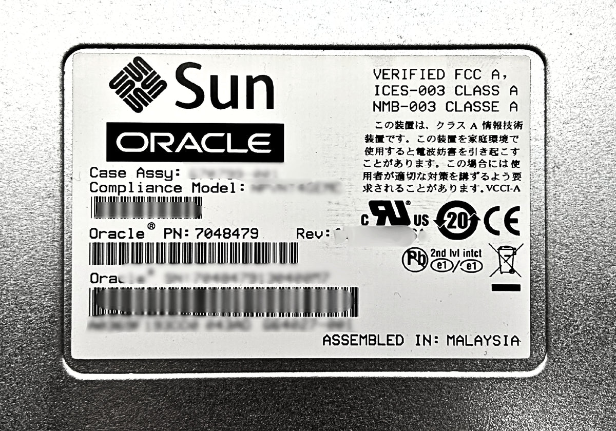 Oracle 7048479 4-PORT MODULE PCI EXPRESS 2.0 UTP, Used