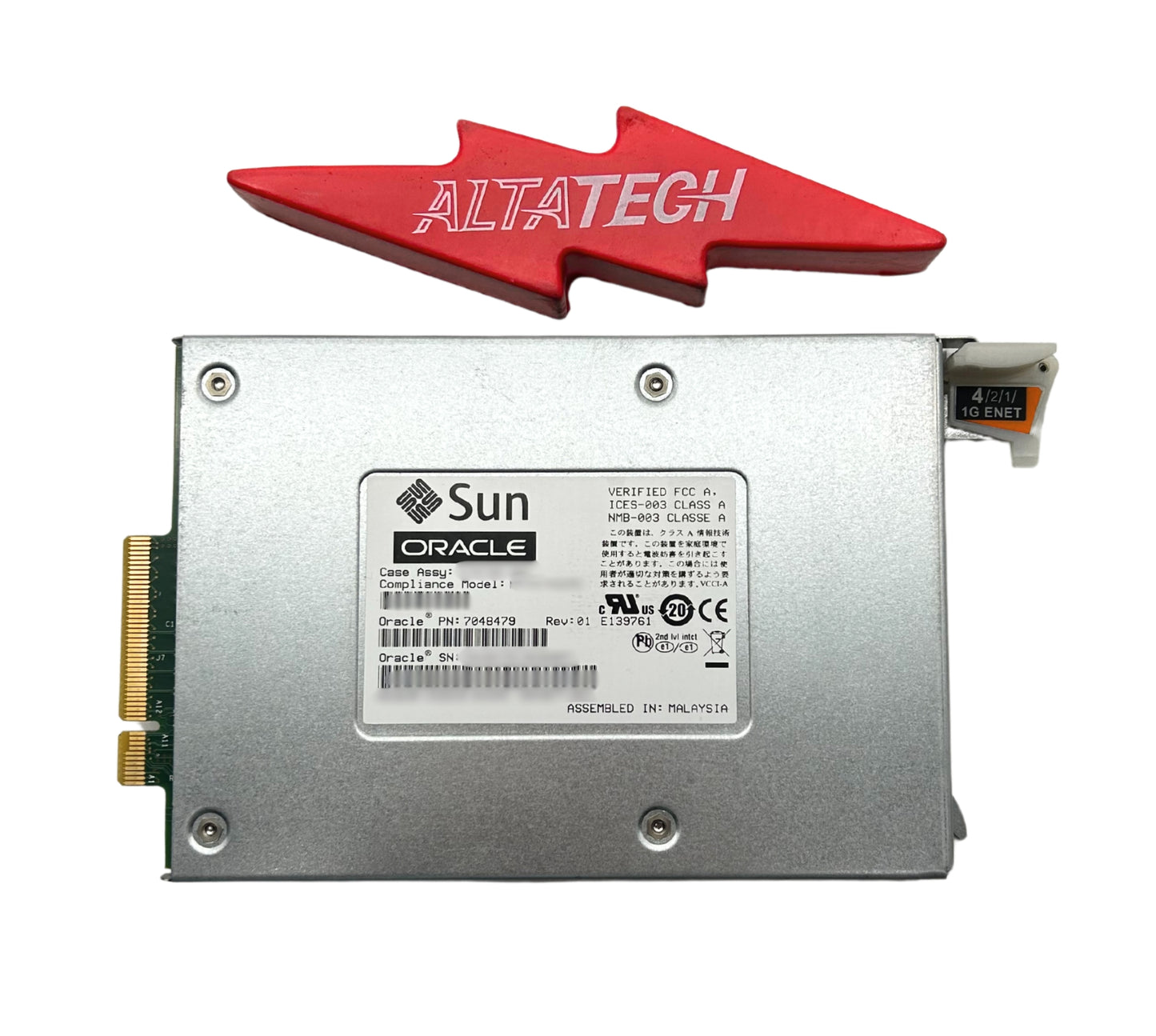 Oracle 7048479 4-PORT MODULE PCI EXPRESS 2.0 UTP, Used