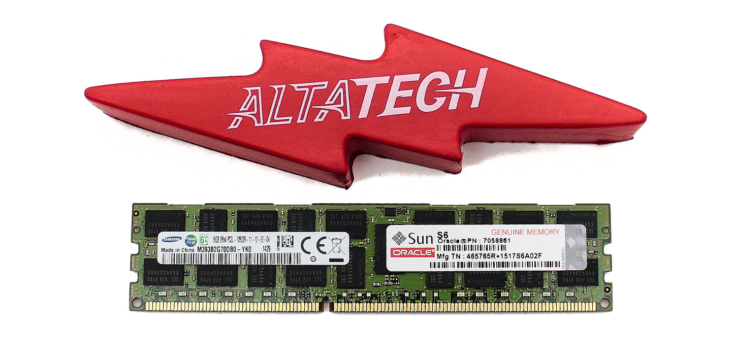 Oracle 7058861 16GB PC3L-12800R DDR3-1600 2RX4 ECC, Used