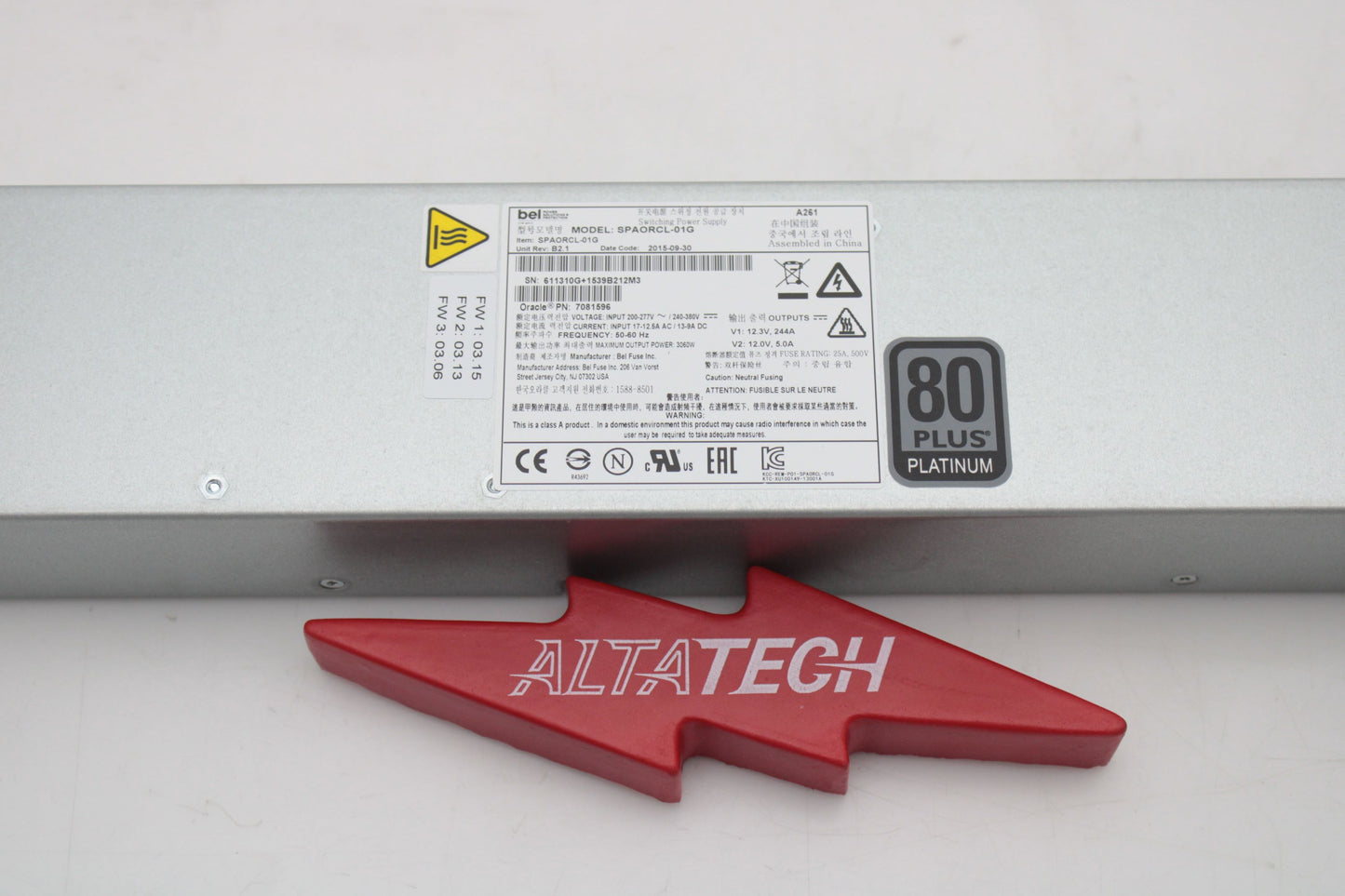 300-2235-03 Sun Oracle Power Supply A249 1200w 80 Plus Gold for X4270 300-2235-03 Sun Oracle Power Supply A249 1200w 80 Plus Gold for X4270