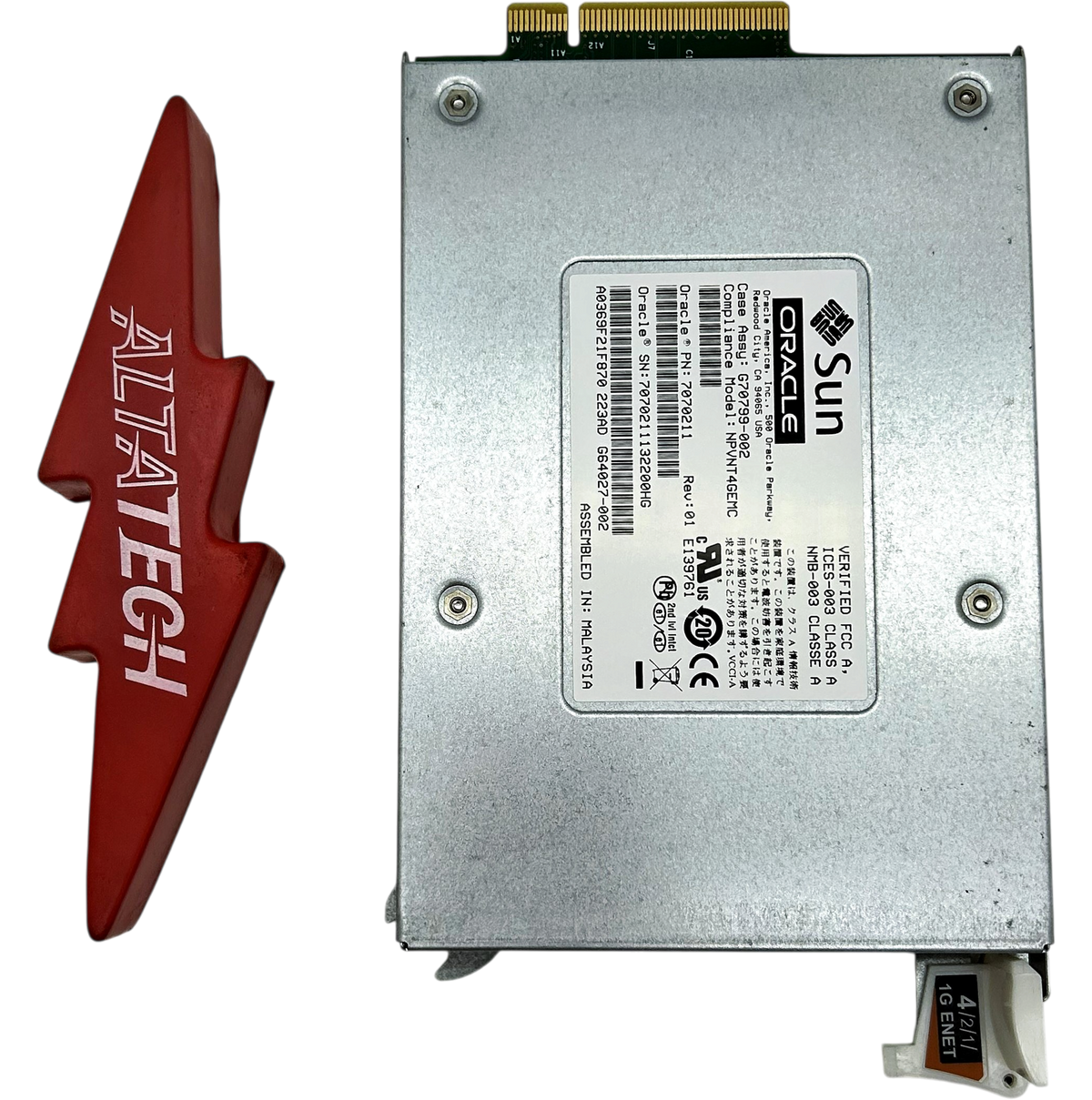 Oracle 7070211 Quad Gigabit Ethernet PCIE 2.0, Used