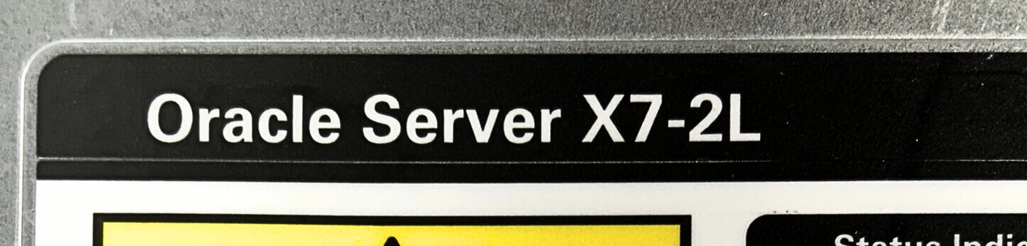 Oracle X7-2L X7-2L BASE SERVER, Used