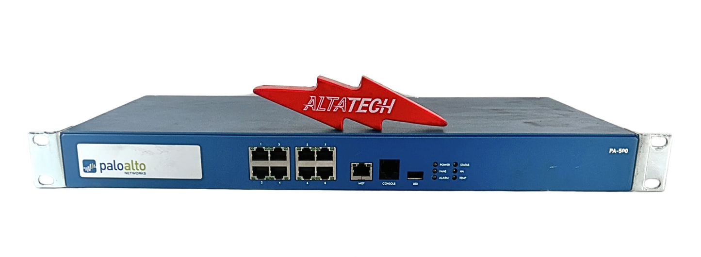 Palo Alto PA-500 8-Port Network Firewall Security Appliance, Used