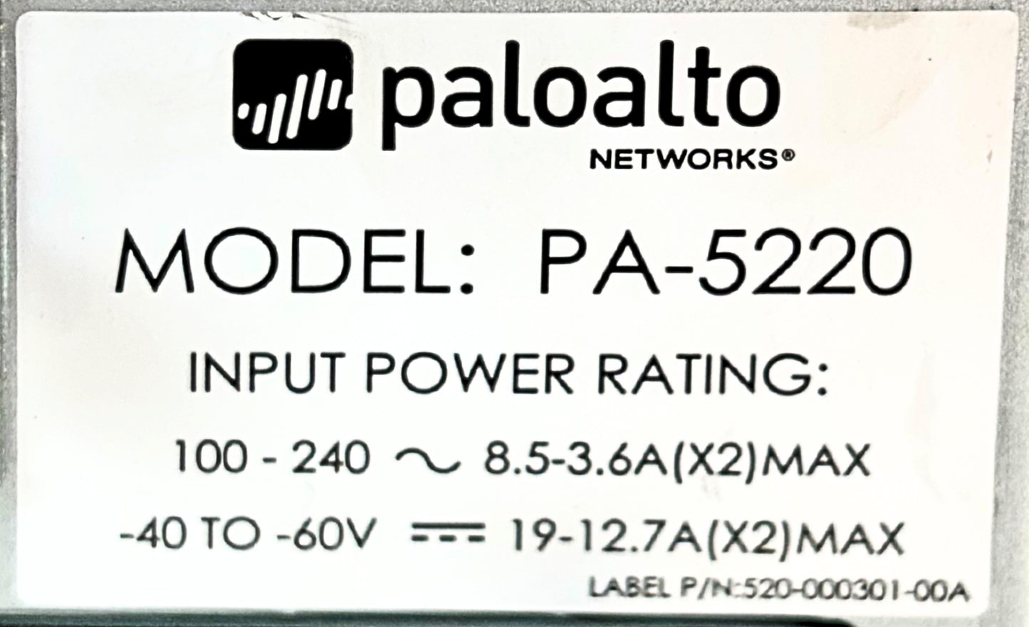 Palo Alto PA-5220 PA-5220 Firewall Network Security Appliance, Used